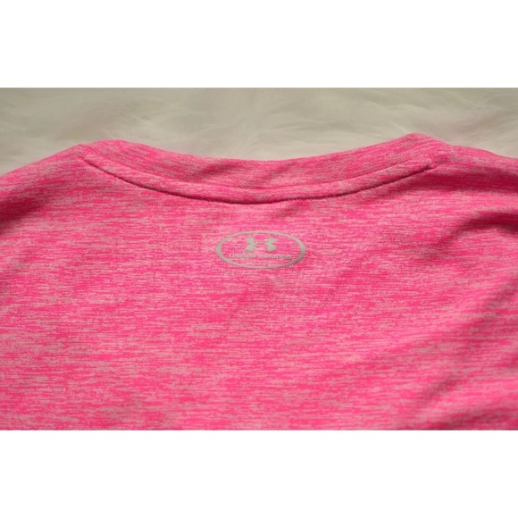 Under armour women’s pink heathered longsleeve top - Picture 6 of 8